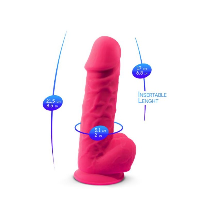 Dildo Dupla Densidade Mod. 1 - 8.5 Rosa