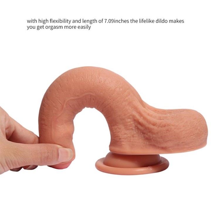 Dildo Azazel de Silicone de Dupla Densidade 18 cm