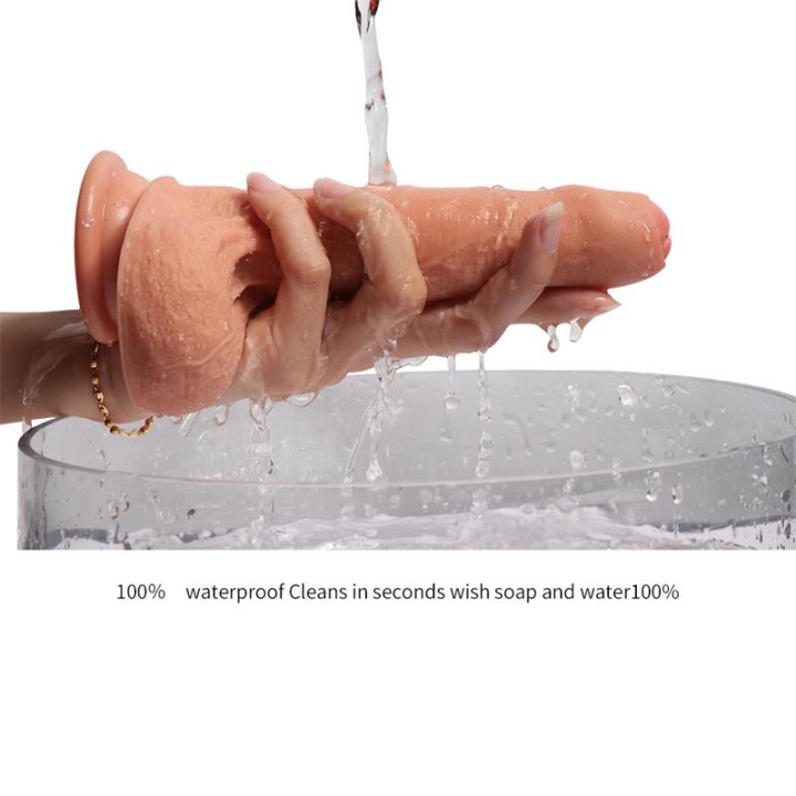 Dildo Azazel de Silicone de Dupla Densidade 18 cm