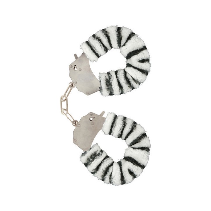 TOYJOY - FURRY FUN CUFFS BONDAGE ZEBRA