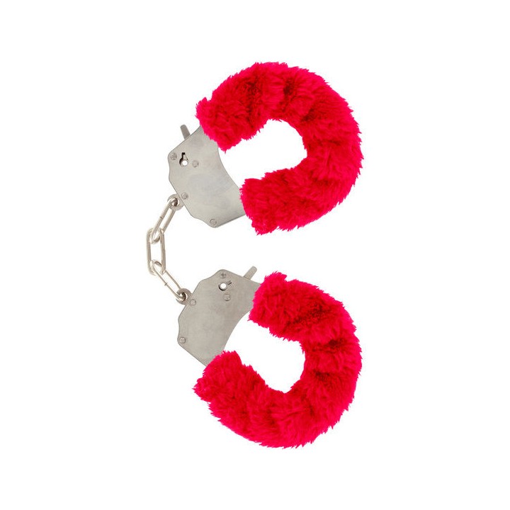 TOYJOY - FURRY FUN CUFFS BONDAGE RED