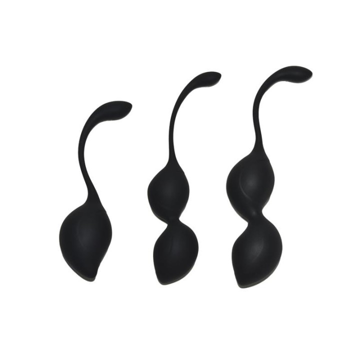Conjunto de 3 Bolas de Kegel Geneva Preto