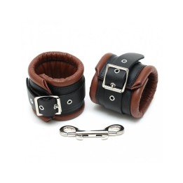 Algemas para Pés em Pele Preto e Castanho 7cm
