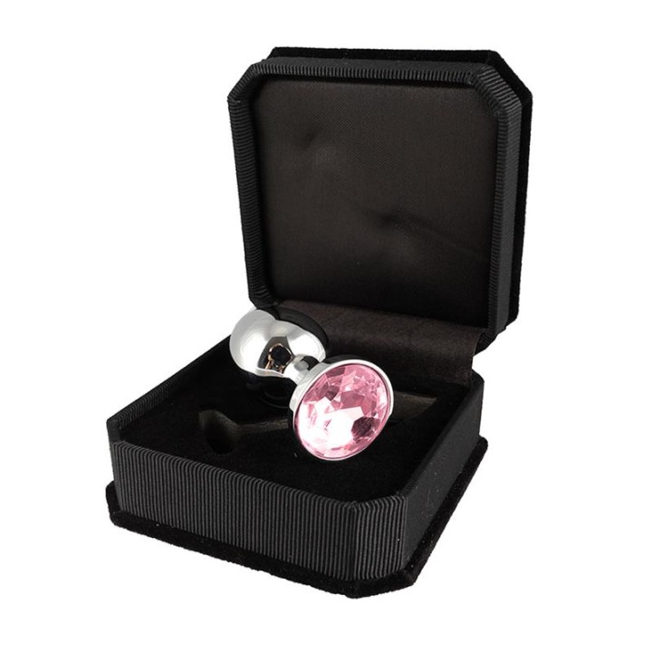 Plug de Metal Rosa 7,3 cm