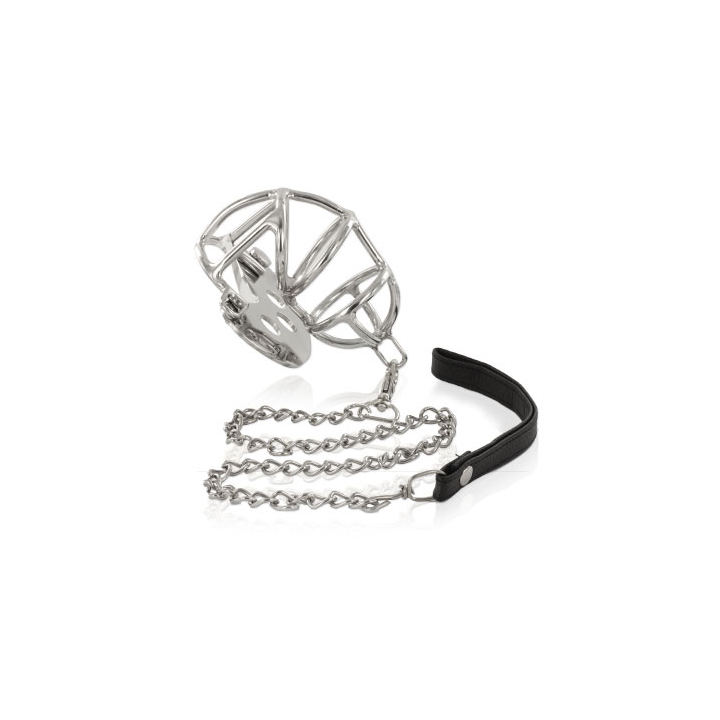 METAL HARD - METAL CHASTITY RING WITH STRAP