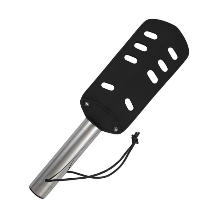 METAL HARD - THE PADDLE ORIGINAL LEATHER AND METAL - WITH HOLES