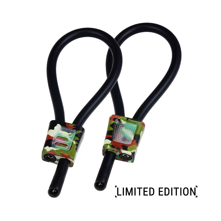ELECTRASTIM - PRESTIGE ELECTRALOOPS ADJUSTABLE COCK RINGS CAMOUFLAGE