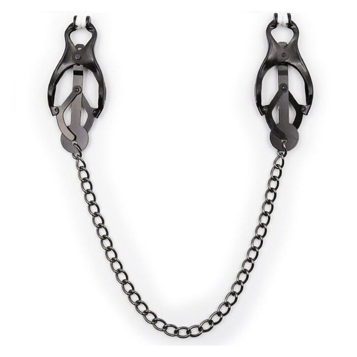 OHMAMA FETISH - JAPANESE NIPPLE Clamps WITH BLACK CHAIN
