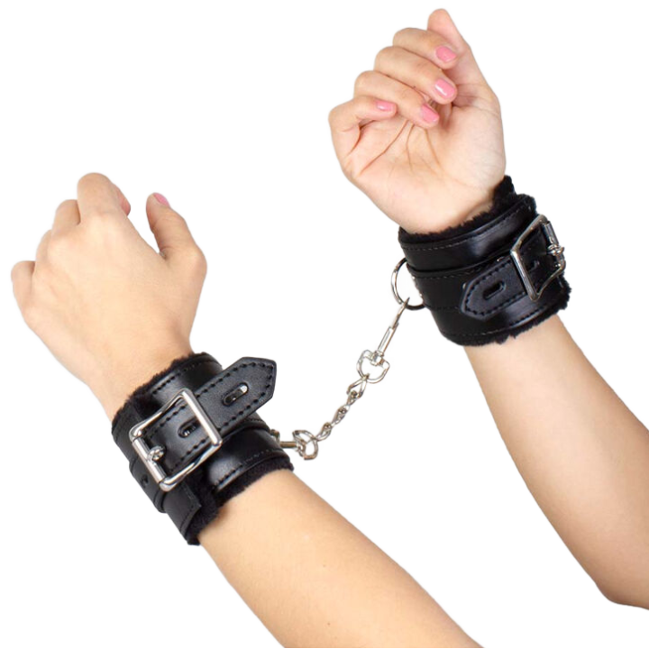 SECRETPLAY - BLACK BONDAGE HANDCUFFS BDSM COLLECTION
