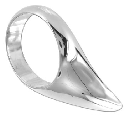 METAL HARD - COCK TEARDROP 45MM