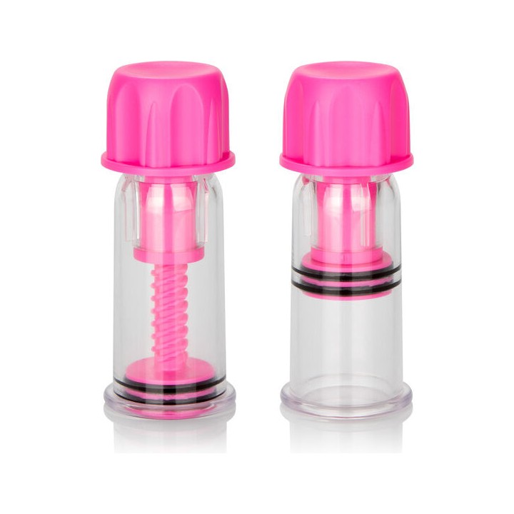 CALEXOTICS - VACCUM TWIST PINK NIPPLE SUCTION CUP