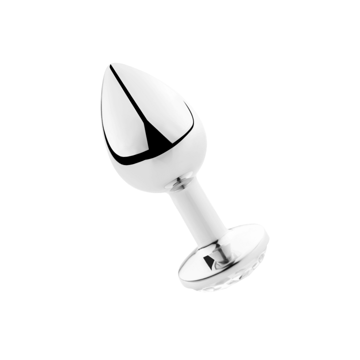 SECRETPLAY - PLUG ANAL TRANSPARENT ALUMINUM 7CM