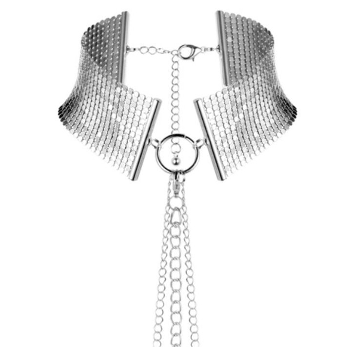 BIJOUX - DÉSIR MÉTALLIQUE SILVER METALLIC NECKLACE