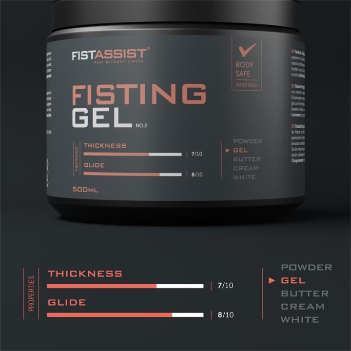 COBECO - FIST ASSIST FISTING GEL EXTRA-THICK WATER-BASED 500 ML